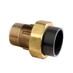 3-delige Koppeling 50mm Messing PVC