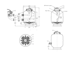 PPG Deluxe 36″ Sidemount Zwembad Filter ø 914 Mm -Vijver Benodigdheden Verkoop 3073010040 7