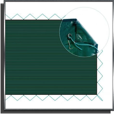 Zwembad Bladernet Blauw – Zwart, Op Maat 2 Zwembad Bladernet Blauw – Zwart, Op Maat - Afbeelding 2