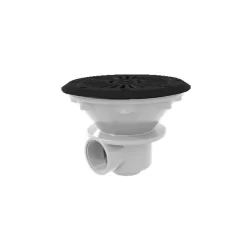 Bodemafvoer ABS 210mm 1½” – Voor Foliebaden, Antraciet