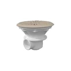 Bodemafvoer ABS 210mm 1½” – Voor Foliebaden, Beige