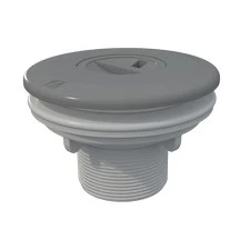 Bodemzuig Aansluiting Voor Prefab Foliebaden, Kleur Grijs