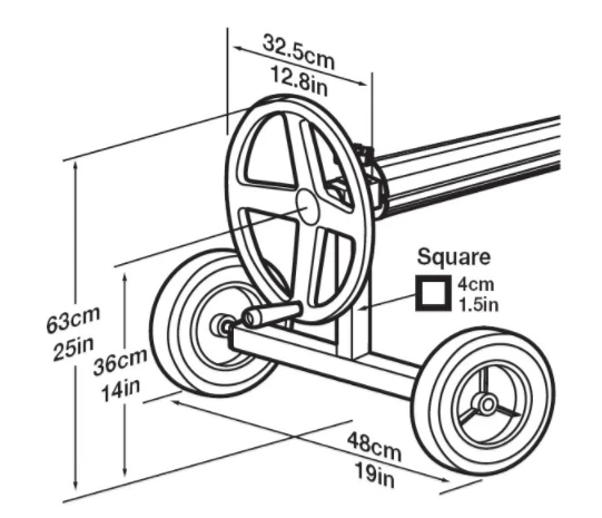Zwembadafdekking Oprolsysteem Verrijdbaar 2 Zwembadafdekking Oprolsysteem Verrijdbaar - Afbeelding 2