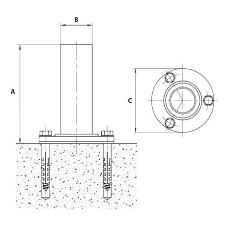 Zwembad Trap Verankeringsset Recht Lang 2 Zwembad Trap Verankeringsset Recht Lang - Afbeelding 2