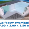 Zelfbouw Zwembad 7.00 X 3.00 X 1.50 Meter