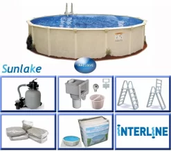 Interline Stalen Zwembad Sunlake Rond 460