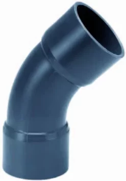 Bocht 45° 63 Mm (uit Buis Vervaardigd)