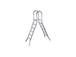 Tweezijdige Rvs Trap 2X5 Treden 132 Cm